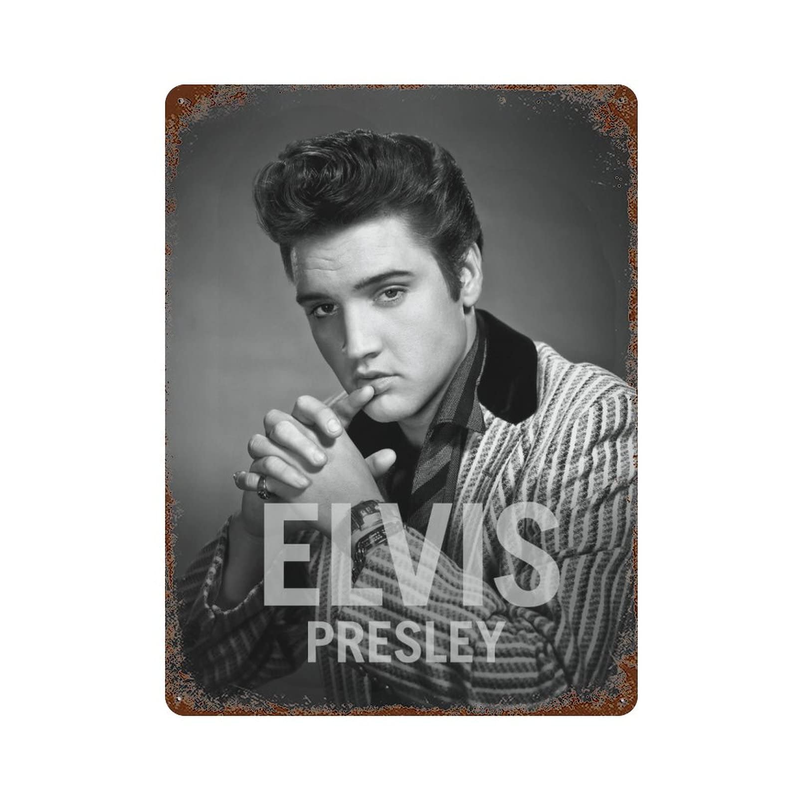 Amazon.co.jp: エルヴィス エルビス・プレスリー ブリキ看板 レトロ風